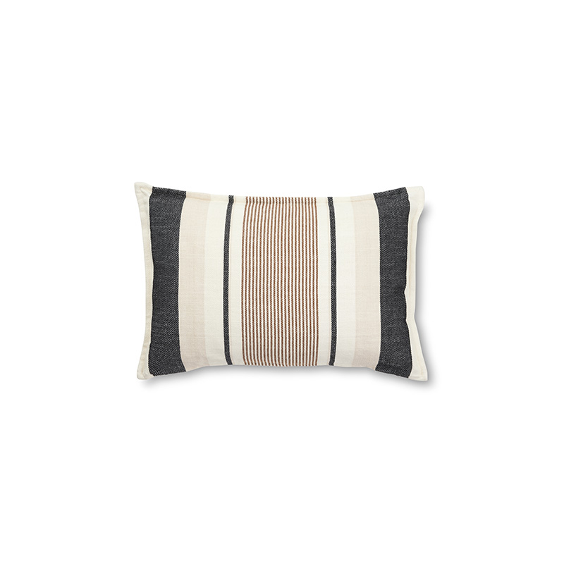 Stripe Jaquard Black Púði 40x60 cm